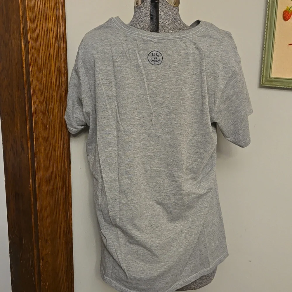 Life is Good Social Network Gray Crusher Tee - Picture 4 of 6